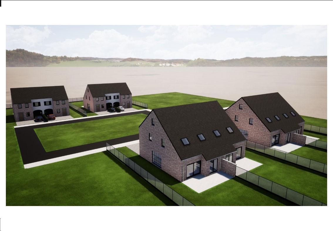 Verkaveling met 12 woningen