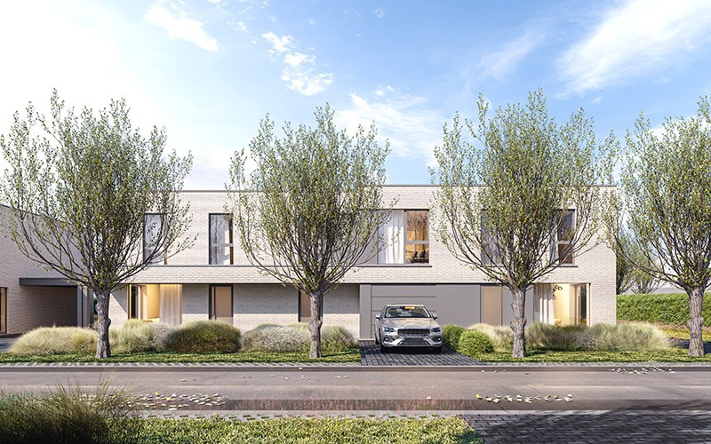 Totaalplaatje met onze 3 producten: 12 woningen met luxueuze architectuur